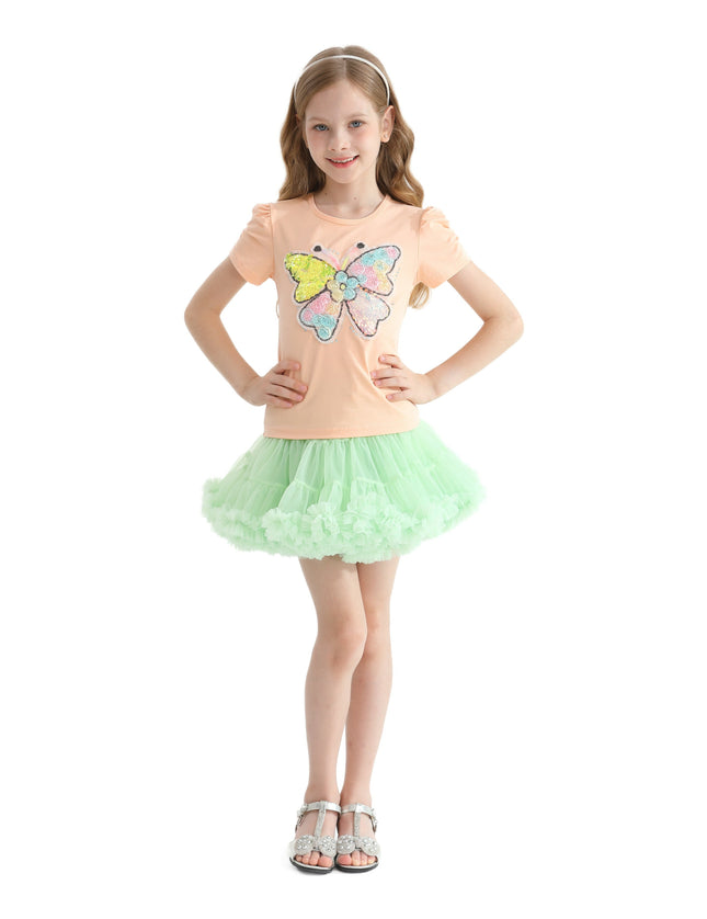 Multicolor Selena Butterfly Skirt Outfit