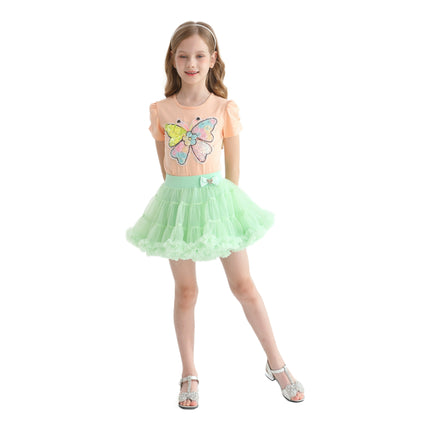 Multicolor Selena Butterfly Skirt Outfit