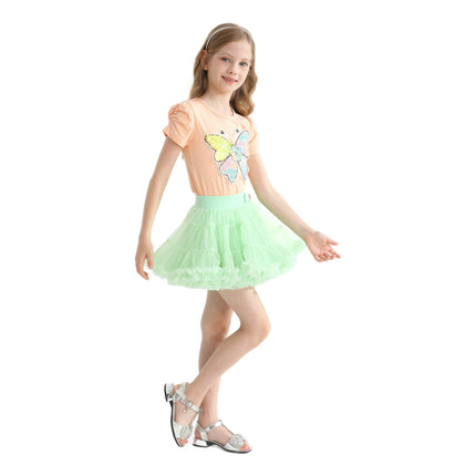 Multicolor Selena Butterfly Skirt Outfit