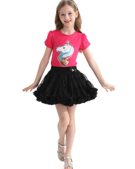 Black Bow Tulle Skirt