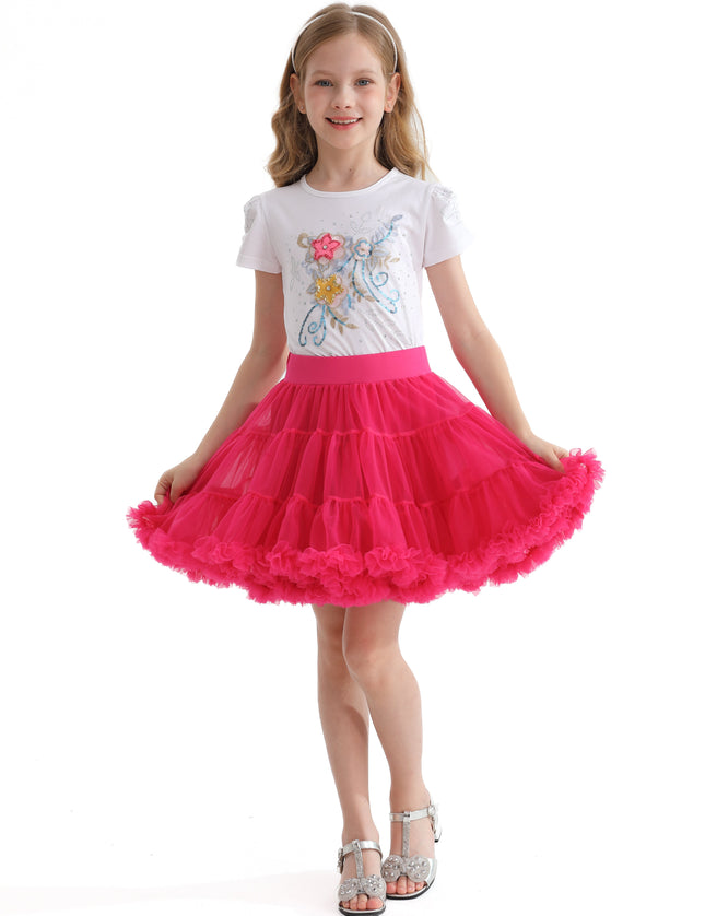 kidsatelier-mimi-tutu-MTTS2416-Neon_Pink-rouge-bow-tulle-skirt