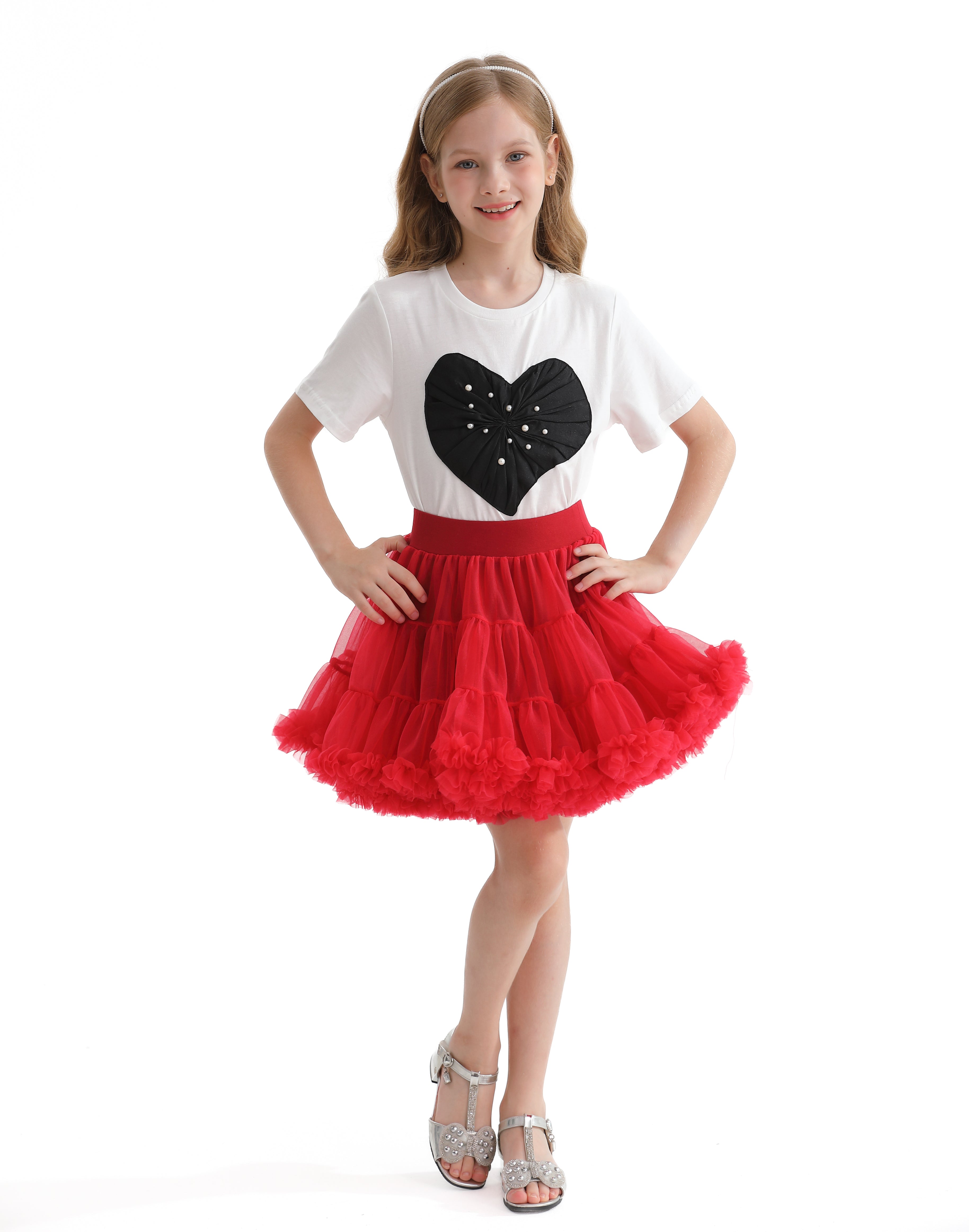 tutu red dress Mimi Tutu Red Cherry Bow Tulle Skirt