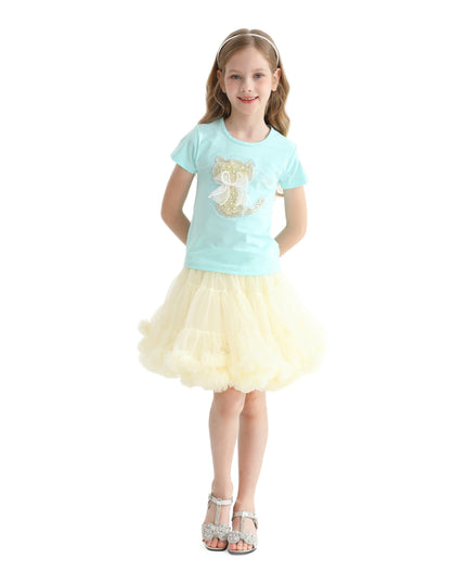 Multicolor Piper Cat Skirt Outfit