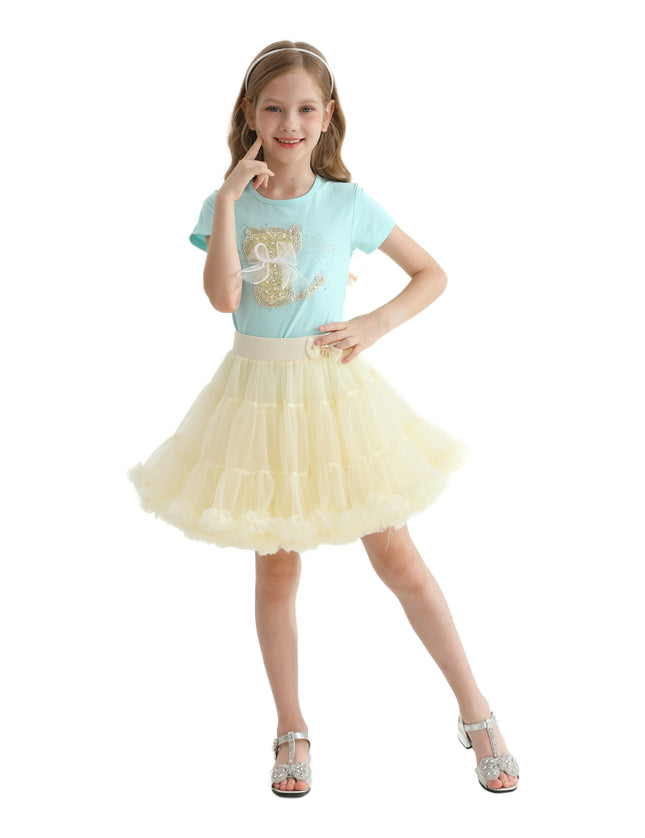 Multicolor Piper Cat Skirt Outfit