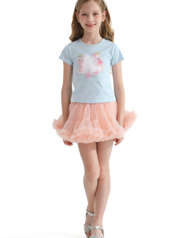 Blue Swan Applique T-Shirt