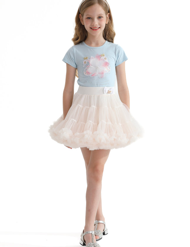 Multicolor Ruby Swan Skirt Outfit