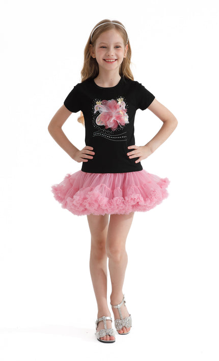 Black Swan Applique T-Shirt