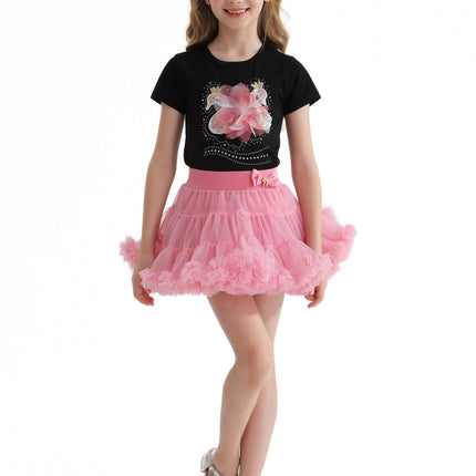 Multicolor Kirby Swan Skirt Outfit