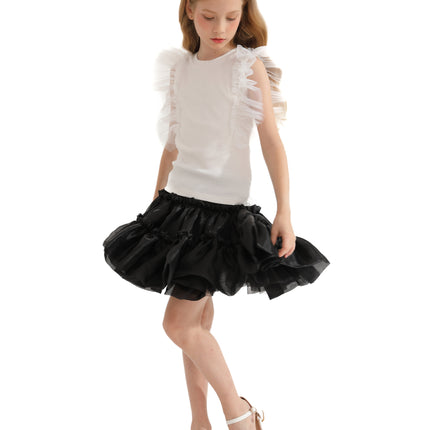 Multicolor Ruth Ruffle Skirt Outfit