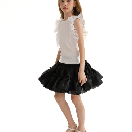 Multicolor Ruth Ruffle Skirt Outfit