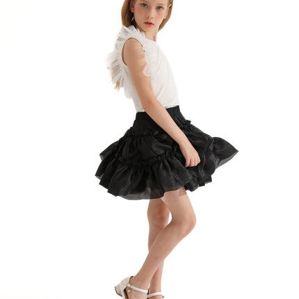 Multicolor Ruth Ruffle Skirt Outfit