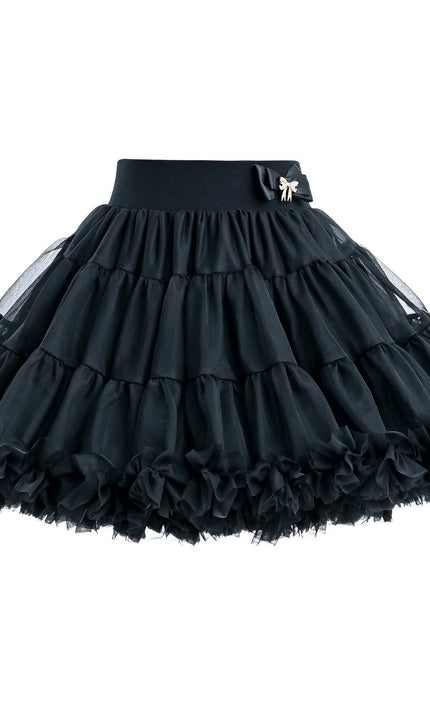 Black Bow Tulle Skirt