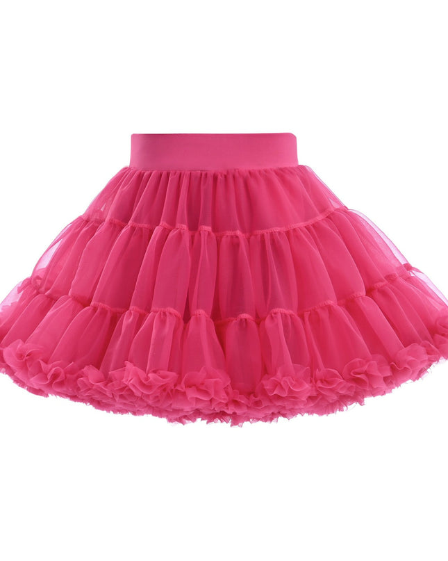 kidsatelier-mimi-tutu-MTTS2416-Neon_Pink-rouge-bow-tulle-skirt