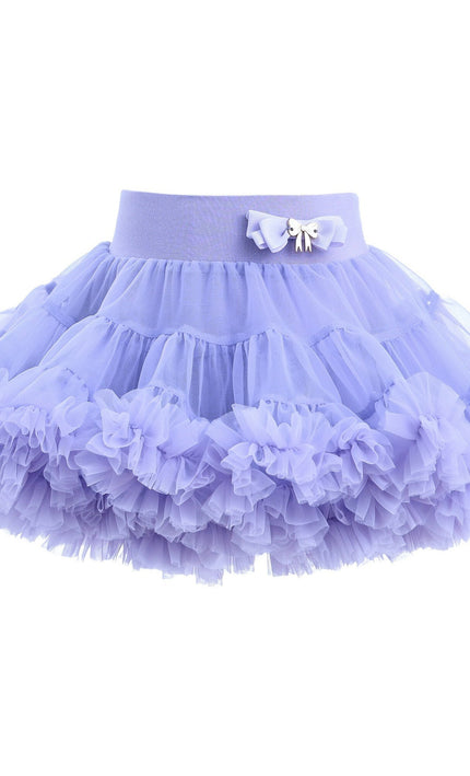 Purple Lavender Bow Tulle Skirt