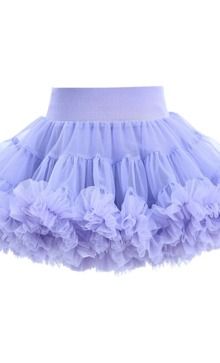 Purple Lavender Bow Tulle Skirt