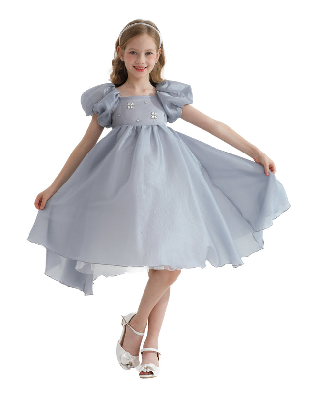 Gray Janelle Applique Teacup Gown