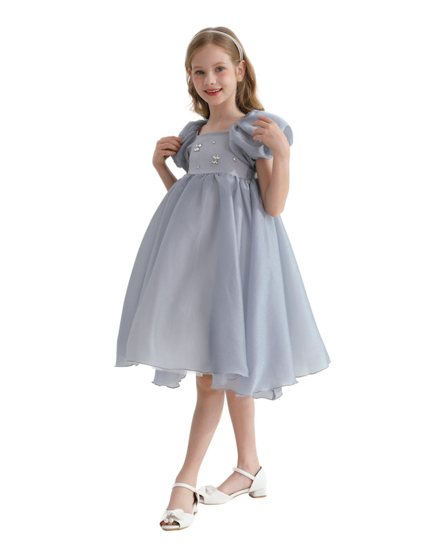 Gray Janelle Applique Teacup Gown