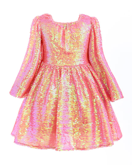 kids atelier mimi tutu Pink Iridescent Sequin Dress