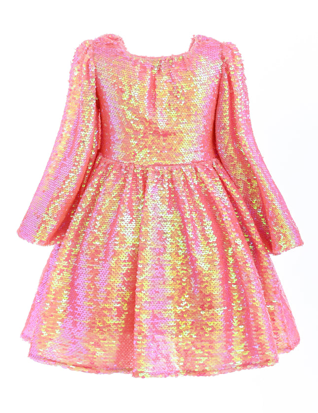 kids atelier mimi tutu Pink Iridescent Sequin Dress