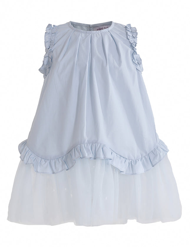 kids atelier mimi tutu Light Blue Lumielle Ruffle Dress