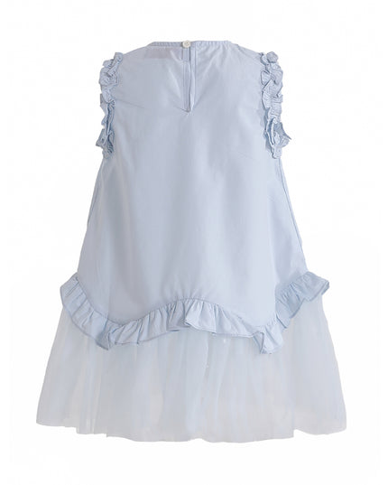 kids atelier mimi tutu Light Blue Lumielle Ruffle Dress