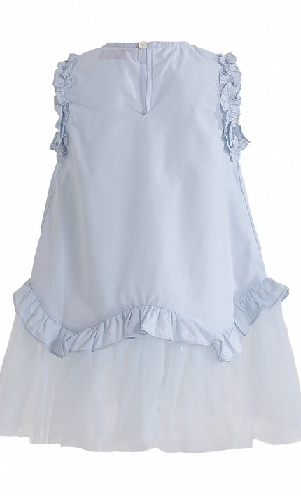 kids atelier mimi tutu Light Blue Lumielle Ruffle Dress