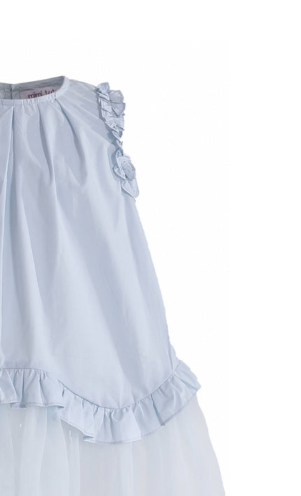 kids atelier mimi tutu Light Blue Lumielle Ruffle Dress