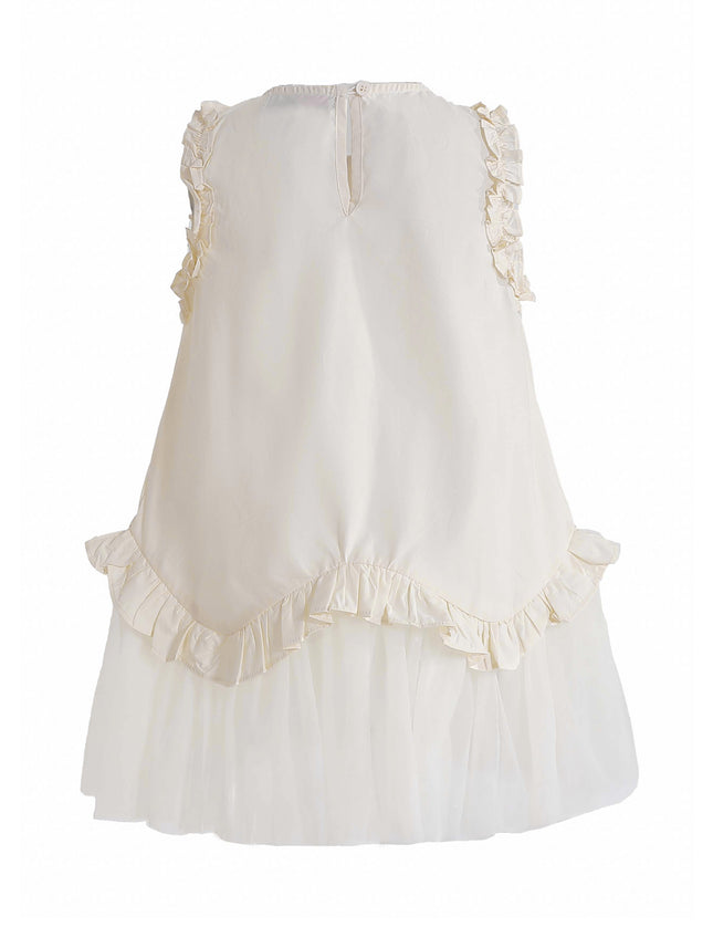 kids atelier mimi tutu Cream Lumielle Ruffle Dress