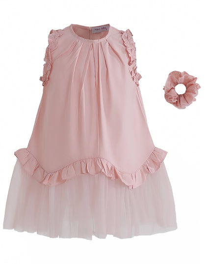kids atelier mimi tutu Pink Lumielle Ruffle Dress