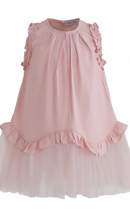 kids atelier mimi tutu Pink Lumielle Ruffle Dress