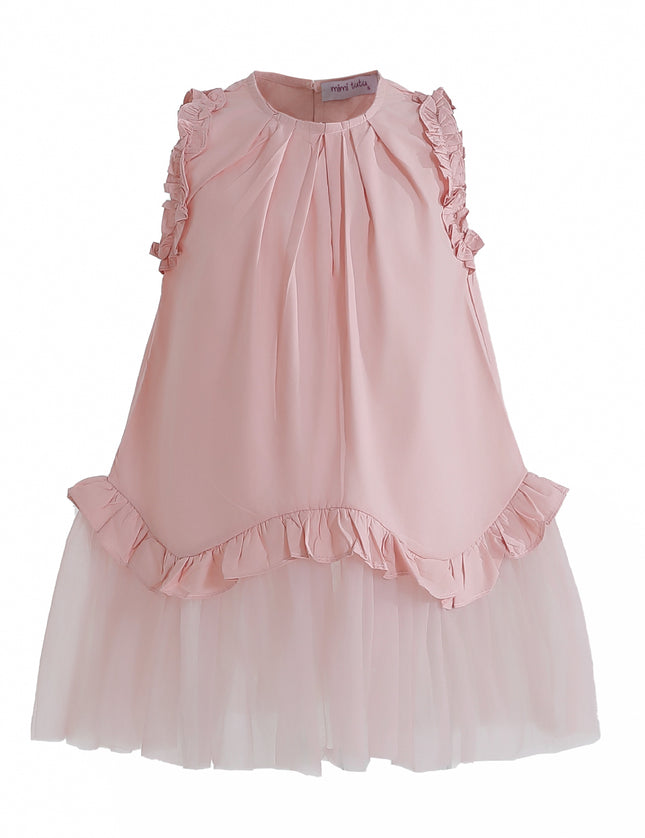 kids atelier mimi tutu Pink Lumielle Ruffle Dress