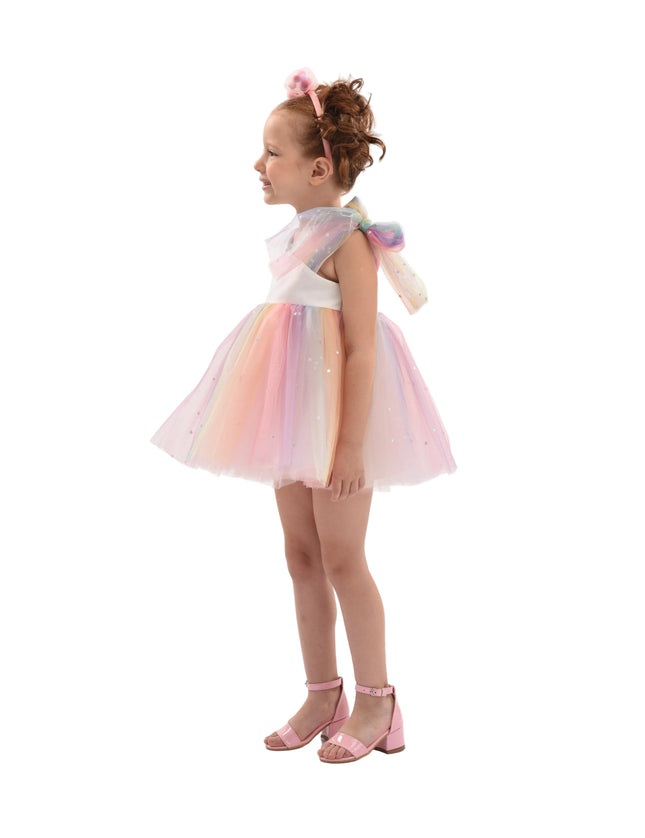 kids atelier mimi tutu White Pastel Tulle Party Dress