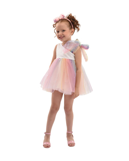 kids atelier mimi tutu White Pastel Tulle Party Dress