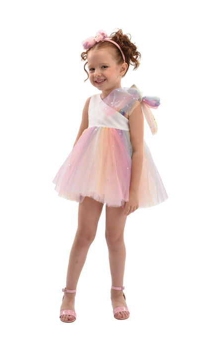 kids atelier mimi tutu White Pastel Tulle Party Dress