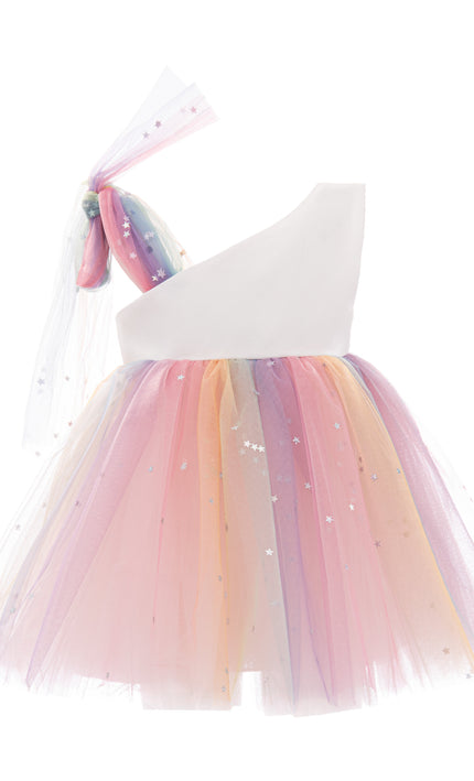kids atelier mimi tutu White Pastel Tulle Party Dress