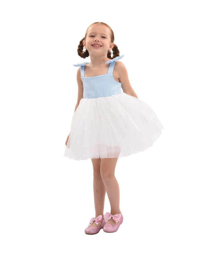 kids atelier Mimi tutu Light Blue Bodice Dress with White Tulle Skirt