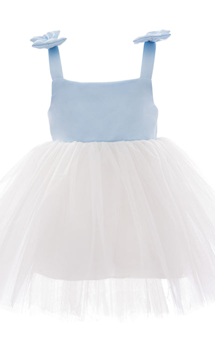 kids atelier Mimi tutu Light Blue Bodice Dress with White Tulle Skirt