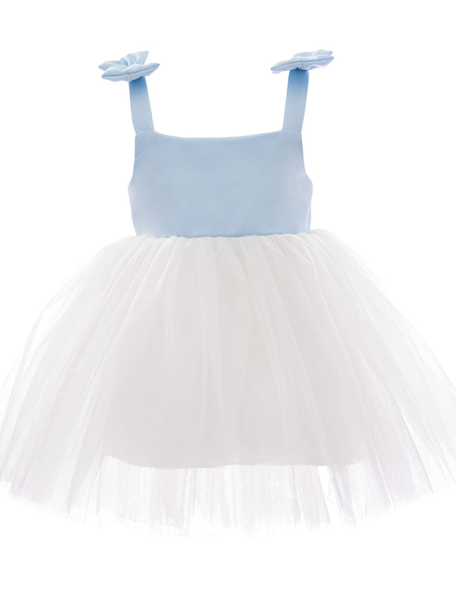 kids atelier Mimi tutu Light Blue Bodice Dress with White Tulle Skirt