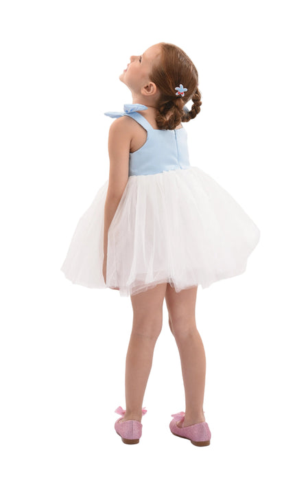 kids atelier Mimi tutu Light Blue Bodice Dress with White Tulle Skirt