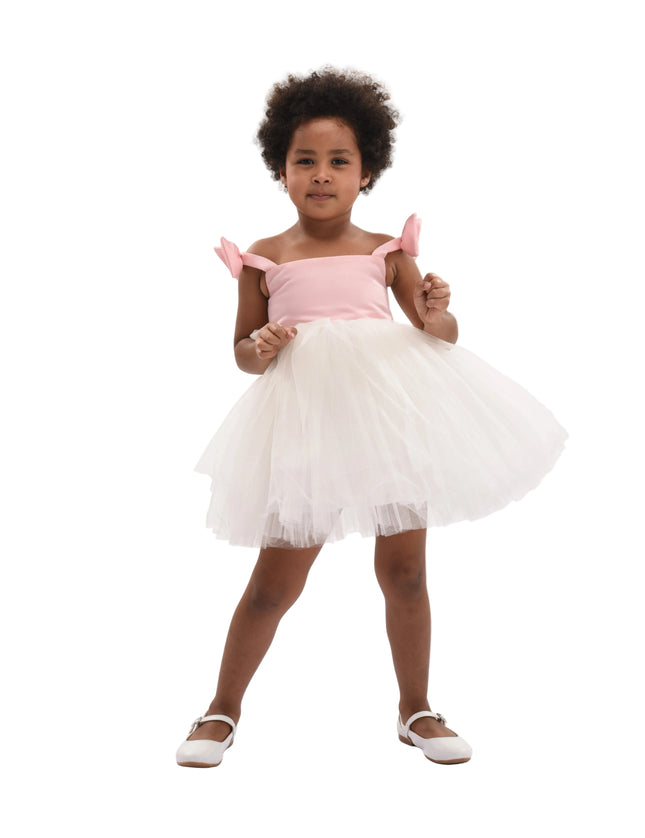 kids atelier Mimi tutu Light Pink Bodice Dress with White Tulle Skirt