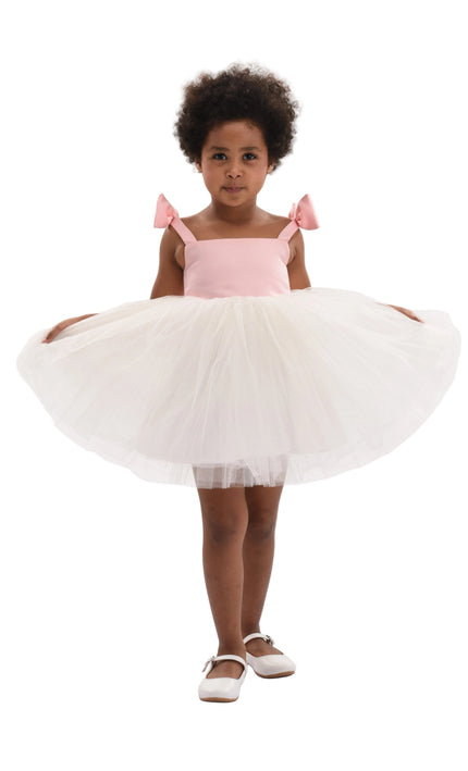 kids atelier Mimi tutu Light Pink Bodice Dress with White Tulle Skirt