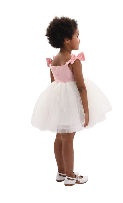 kids atelier Mimi tutu Light Pink Bodice Dress with White Tulle Skirt