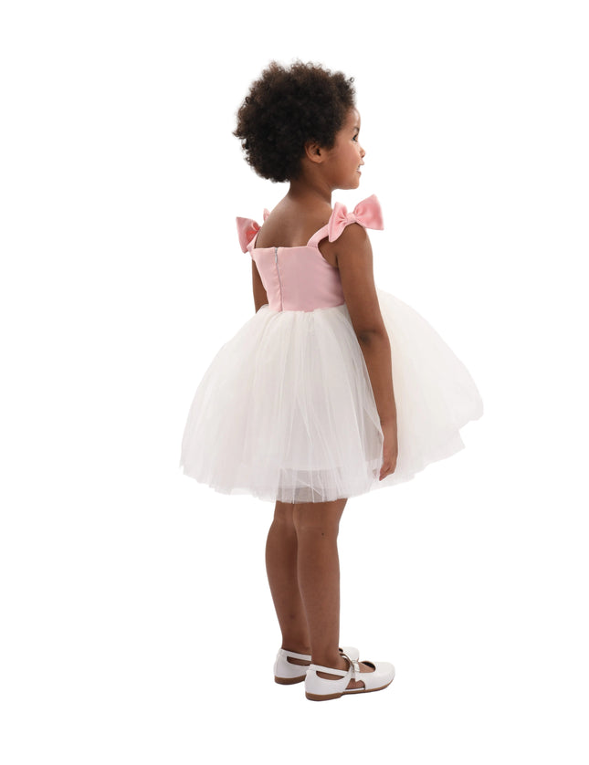 kids atelier Mimi tutu Light Pink Bodice Dress with White Tulle Skirt