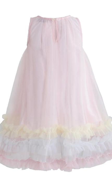 kids atelier mimi tutu Pink Alessia Floral Tulle Dress