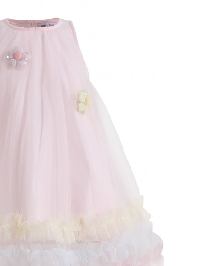 kids atelier mimi tutu Pink Alessia Floral Tulle Dress