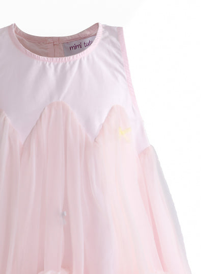 kids atelier mimi tutu Pink Genevieve Pleated Tulle Dress