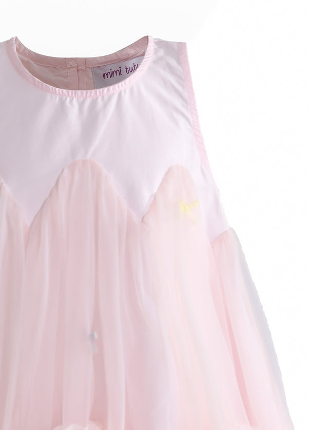 kids atelier mimi tutu Pink Genevieve Pleated Tulle Dress