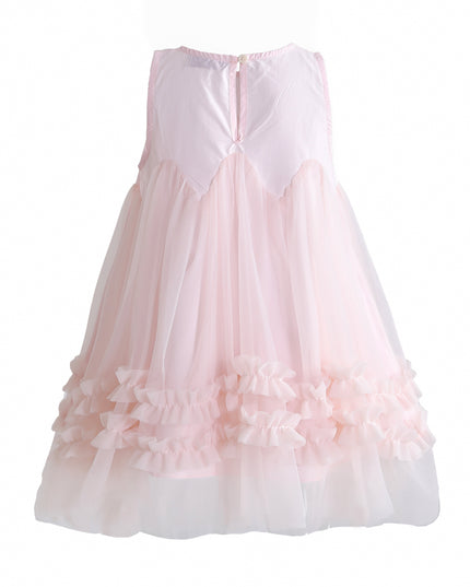 kids atelier mimi tutu Pink Genevieve Pleated Tulle Dress