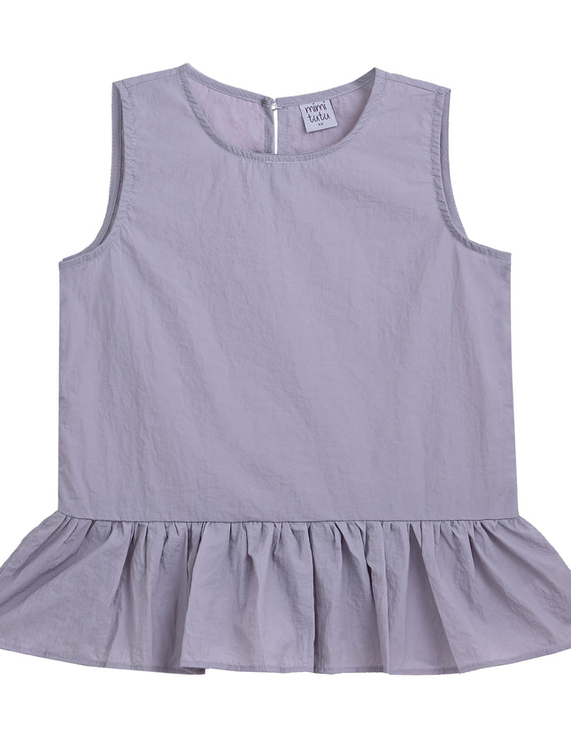 kids atelier mimi tutu Purple Ruffle Top & Jacket Duo