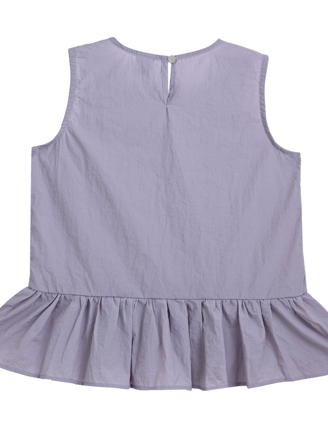 kids atelier mimi tutu Purple Ruffle Top & Jacket Duo